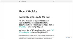 Desktop Screenshot of cadbloke.com