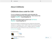 Tablet Screenshot of cadbloke.com